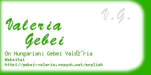 valeria gebei business card